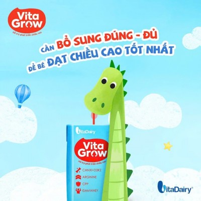 Sữa pha sẵn Vitagrow hộp 180ml phát triển chiều cao Sữa pha sẵn Vitagrow hộp 180ml phát triển chiều cao
