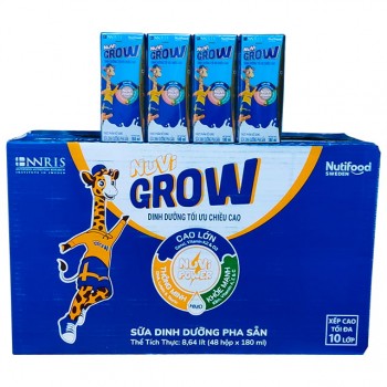 Thùng sữa bột pha sẵn Nuvi Grow  180ml cho trẻ từ 1 tuổi