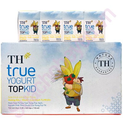 Sữa chua uống TH Top Kid hương Chuối hộp 110ml