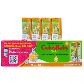 Sữa bột pha sẵn Colosbaby IQ Gold hộp 180ml cho trẻ từ 1 tuổi