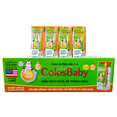 Sữa bột pha sẵn Colosbaby IQ Gold hộp 180ml cho trẻ từ 1 tuổi