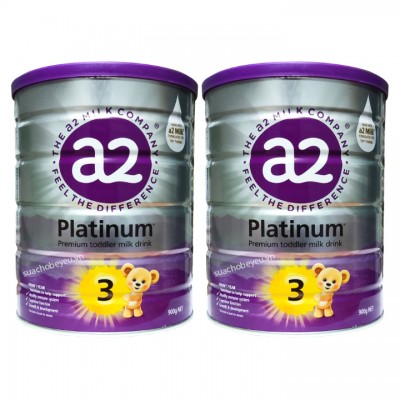 Combo 2 lon Sữa a2 Platinum số 3 lon 900g cho trẻ từ 1 tuổi