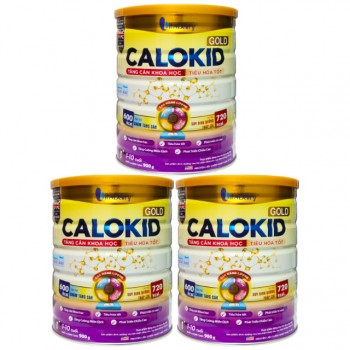 Combo 3 lon sữa Calokid Gold 900g tăng cân khoa học cho trẻ 1-10 tuổi