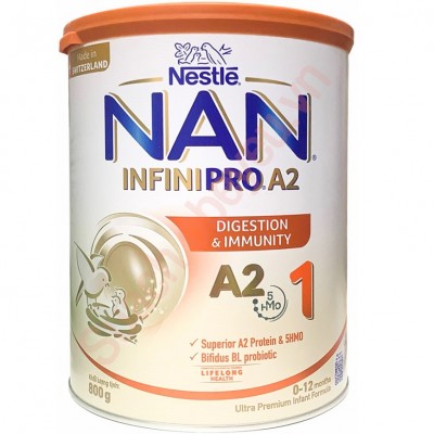 Sữa Nan InfiniPro A2 số 1 lon 800g cho trẻ 0-12 tháng