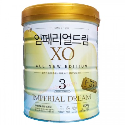 Sữa XO số 3 nội địa Hàn Quốc lon 800g cho trẻ 12-24 tháng tuổi Sữa XO số 3 nội địa Hàn Quốc lon 800g cho trẻ 12-24 tháng tuổi