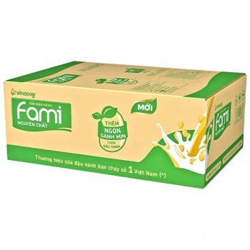 Sữa đậu nành nguyên chất Fami 200ml x 40 bịch