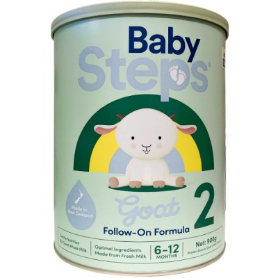 Sữa dê Baby Steps số 2 lon 900g cho trẻ từ 6-12 tháng