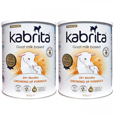 Combo 2 lon Sữa dê Kabrita số 3 lon 800g cho trẻ từ 24 tháng