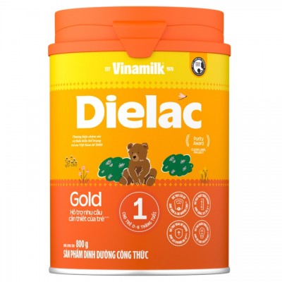 Sữa Dielac Alpha Gold số 1 lon 800g cho trẻ 0-6 tháng