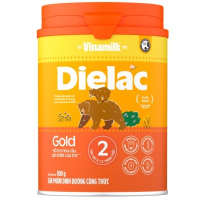 Sữa Dielac Alpha Gold số 2 lon 800g cho trẻ 6-12 tháng