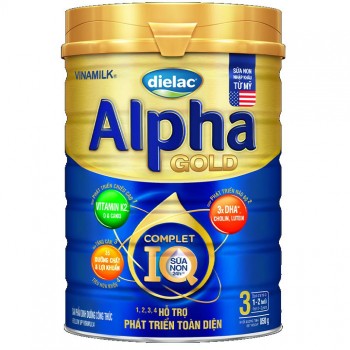 Sữa Dielac Alpha Gold số 3 lon 850g cho trẻ 1-2 tuổi