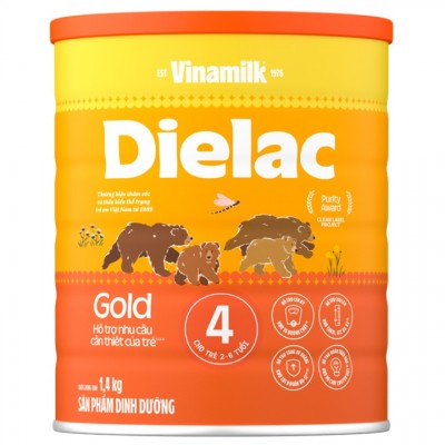 Sữa Dielac Alpha Gold số 4 lon 1.4kg  cho trẻ từ 2-6 tuổi