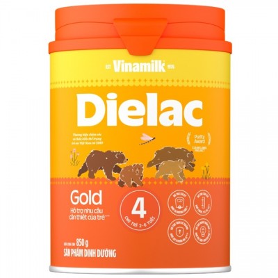 Sữa Dielac Alpha Gold số 4 lon 850g cho trẻ 2-6 tuổi