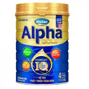 Sữa Dielac Alpha Gold số 4 lon 850g cho trẻ 2-6 tuổi