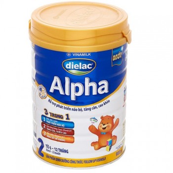 Sữa Dielac Alpha số 2 lon 900g cho trẻ 6-12 tháng tuổi