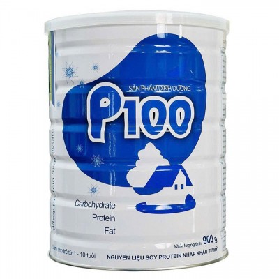 Sữa bột dinh dưỡng P100 lon 900g cho trẻ 1-10 tuổi