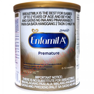 Sữa Enfa A+ Premature A lon 400g cho trẻ sinh non