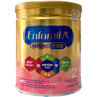 Sữa Enfamil A+ 2 lon 400g cho trẻ 6-12 tháng