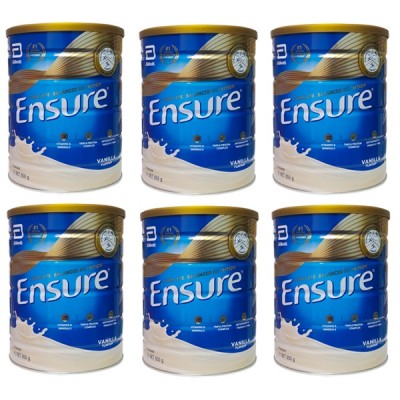 Combo 6 lon Sữa bột Ensure Úc lon 850g hương Vani