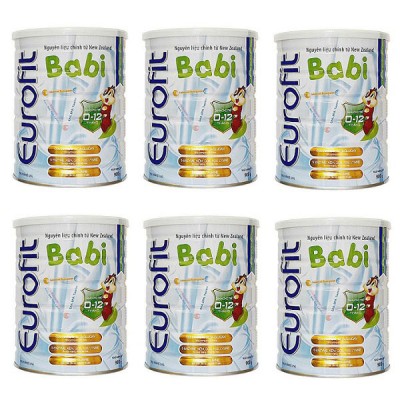 Combo Sữa Eurofit Babi cho trẻ 0-12 tháng lon 900g