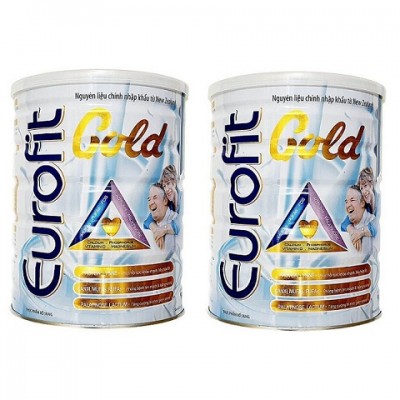 Combo 2 lon sữa Eurofit Gold 900g dinh dưỡng cho người lớn