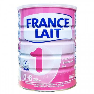 Sữa France Lait số 1 lon 900g cho trẻ 0-6 tháng tuổi Sữa France Lait số 1 lon 900g cho trẻ 0-6 tháng tuổi