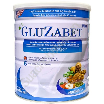 Sữa Gluzabet Plus dành cho người tiểu đường lon 650g