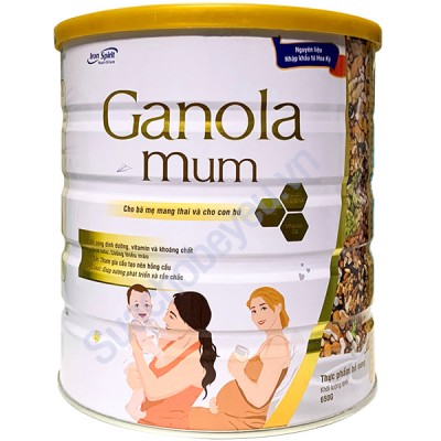 Sữa hạt cho mẹ mang thai Ganola Mum lon 650g