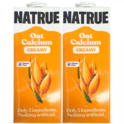 Combo 2 thùng Sữa hạt Natrue Oat Calcium yến mạch canxi hộp 1 Lít