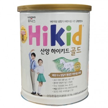 Sữa Dê Hikid Gold Goat lon 650g cho trẻ 1- 9 tuổi