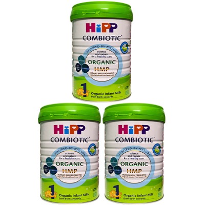 Combo 3 lon Sữa Hipp Combiotic số 1 800g, 0-6 tháng tuổi