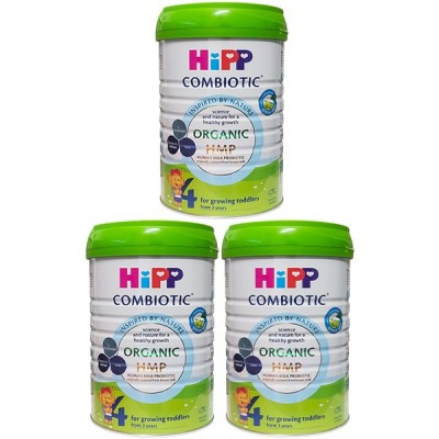 Combo 3 lon Sữa HiPP Junior Combiotic số 4 800g cho trẻ trên 3 tuổi