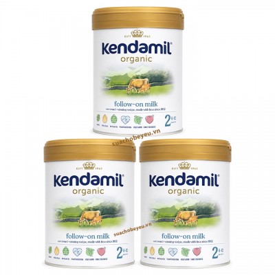 Combo 3 lon Sữa Kendamil Organic số 2 lon 800g trẻ 6-12 tháng Combo 3 lon Sữa Kendamil Organic số 2 lon 800g trẻ 6-12 tháng