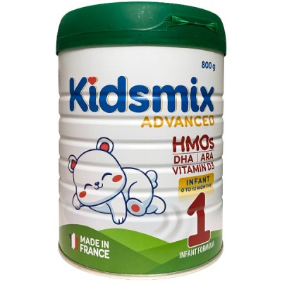 Sữa Kidsmix Advanced số 1 800g cho trẻ từ 0-12 tháng tuổi