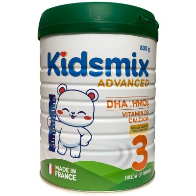 Sữa Kidsmix Advanced số 3 800g cho trẻ từ 24-36 tháng tuổi