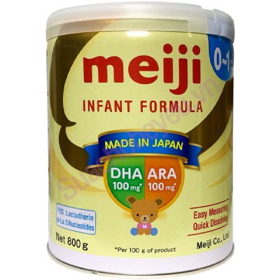 Sữa Meiji Infant Formula 800g nhập khẩu cho trẻ 0-1 tuổi