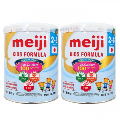 Combo 2 lon Sữa Meiji Kids Formula 800g cho trẻ 2-6 tuổi nhập khẩu Combo 2 lon Sữa Meiji Kids Formula 800g cho trẻ 2-6 tuổi nhập khẩu