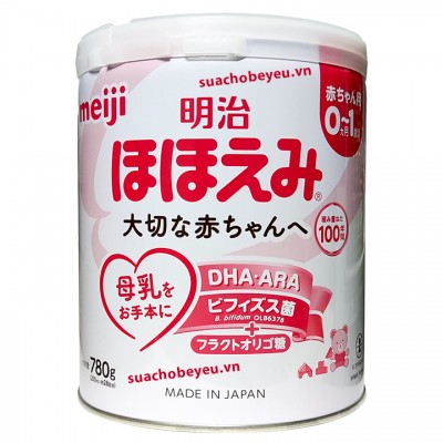 Sữa Meiji nội địa Nhật Bản lon 800g cho trẻ 0-1 tuổi Sữa Meiji nội địa Nhật Bản lon 800g cho trẻ 0-1 tuổi
