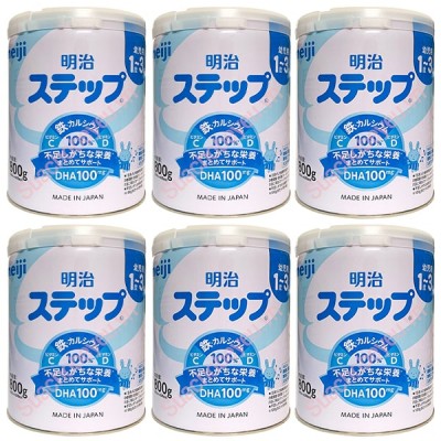 Combo 6 lon sữa Meiji nội địa Nhật Bản cho trẻ 1-3 tuổi, lon 800g