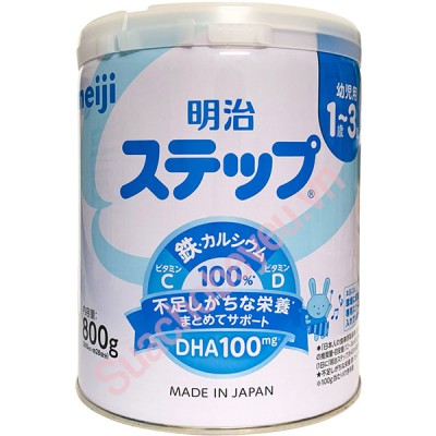 Sữa Meiji nội địa Nhật Bản cho trẻ 1-3 tuổi lon 800g