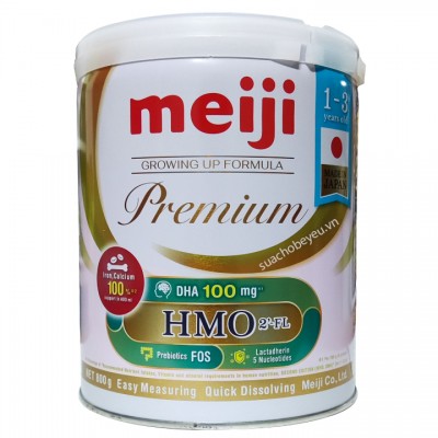 Sữa Meiji Premium Nhật Bản cho trẻ 1-3 tuổi lon 800g Sữa Meiji Premium Nhật Bản cho trẻ 1-3 tuổi lon 800g