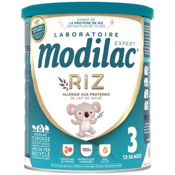 Sữa Modilac Expert Riz 3 lon 800g cho trẻ dị ứng đạm bò 1-3 tuổi