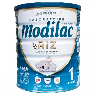 Sữa Modilac Expert Riz 1, dị ứng đạm sữa bò, trẻ 0-6 tháng