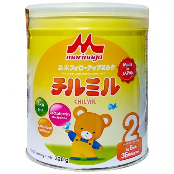 Sữa Morinaga Nhật số 2 lon 320g, 6-36 tháng tuổi