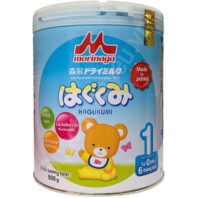 Sữa Morinaga số 1 800g cho trẻ 0-6 tháng tuổi