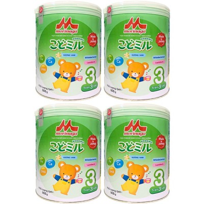 Combo 4 lon sữa Morinaga số 3 vani lon 800g cho trẻ từ 3 tuổi