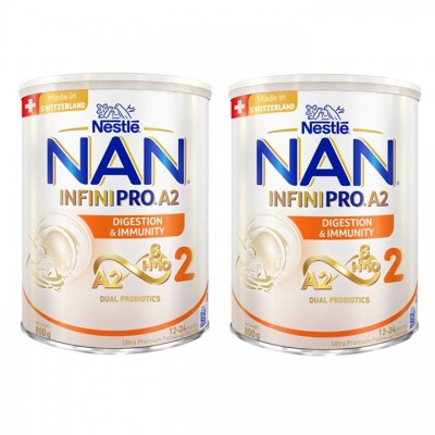 Combo 2 lon Sữa Nan InfiniPro A2 số 2 lon 800g cho trẻ 1-2 tuổi