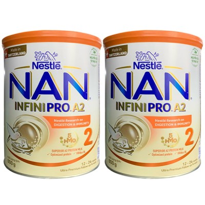 Combo 2 lon Sữa Nan InfiniPro A2 số 2 lon 800g cho trẻ 1-2 tuổi