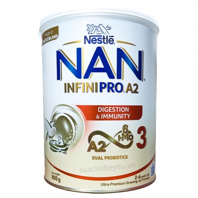 Sữa Nan InfiniPro A2 số 3 lon 800g cho trẻ 2-6 tuổi Sữa Nan InfiniPro A2 số 3 lon 800g cho trẻ 2-6 tuổi