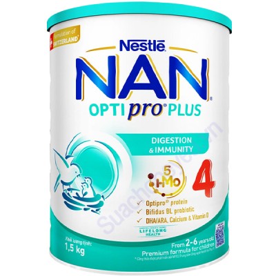 Sữa bột Nan Optipro Plus số 4 lon 1.5kg cho trẻ từ 2-6 tuổi